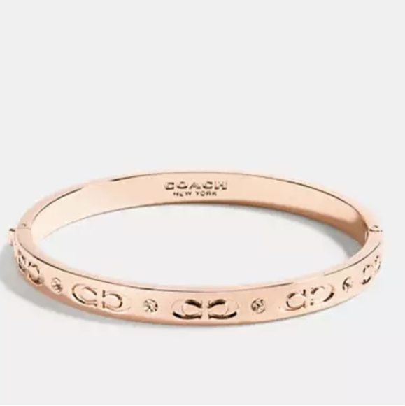 Coach...Signature Hinged Bangle - Picture 2 of 3